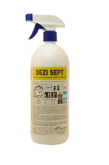 Picture of DEZI SEPT 1L CU PULVERIZATOR DEZINFECTANT BACTERICID SUPRAFETE READY TO USE