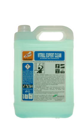 Detergenti bucatarie - VITRILL EXPERT CLEAN 5L CANISTRA READY TO USE - Dacris94.ro