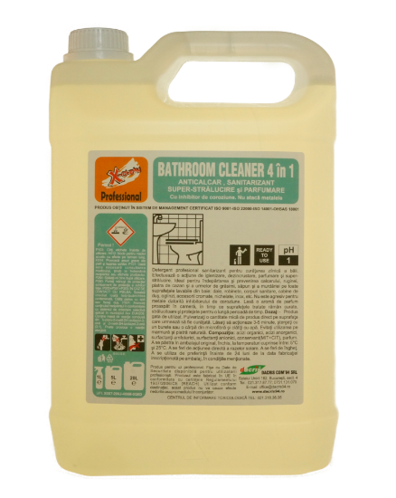 Picture of BATHROOM CLEANER 4 IN 1 5L CANISTRA DECALCIFIERE IGIENIZARE STRALUCIRE PARFUMARE